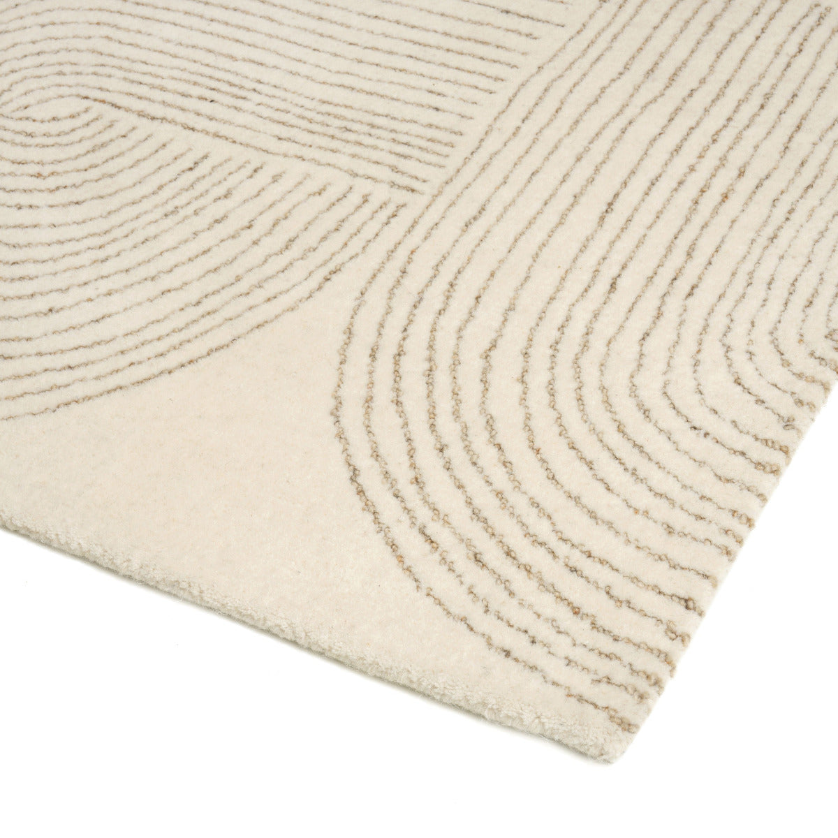 Tapis beige en laine - Siena - photo 3