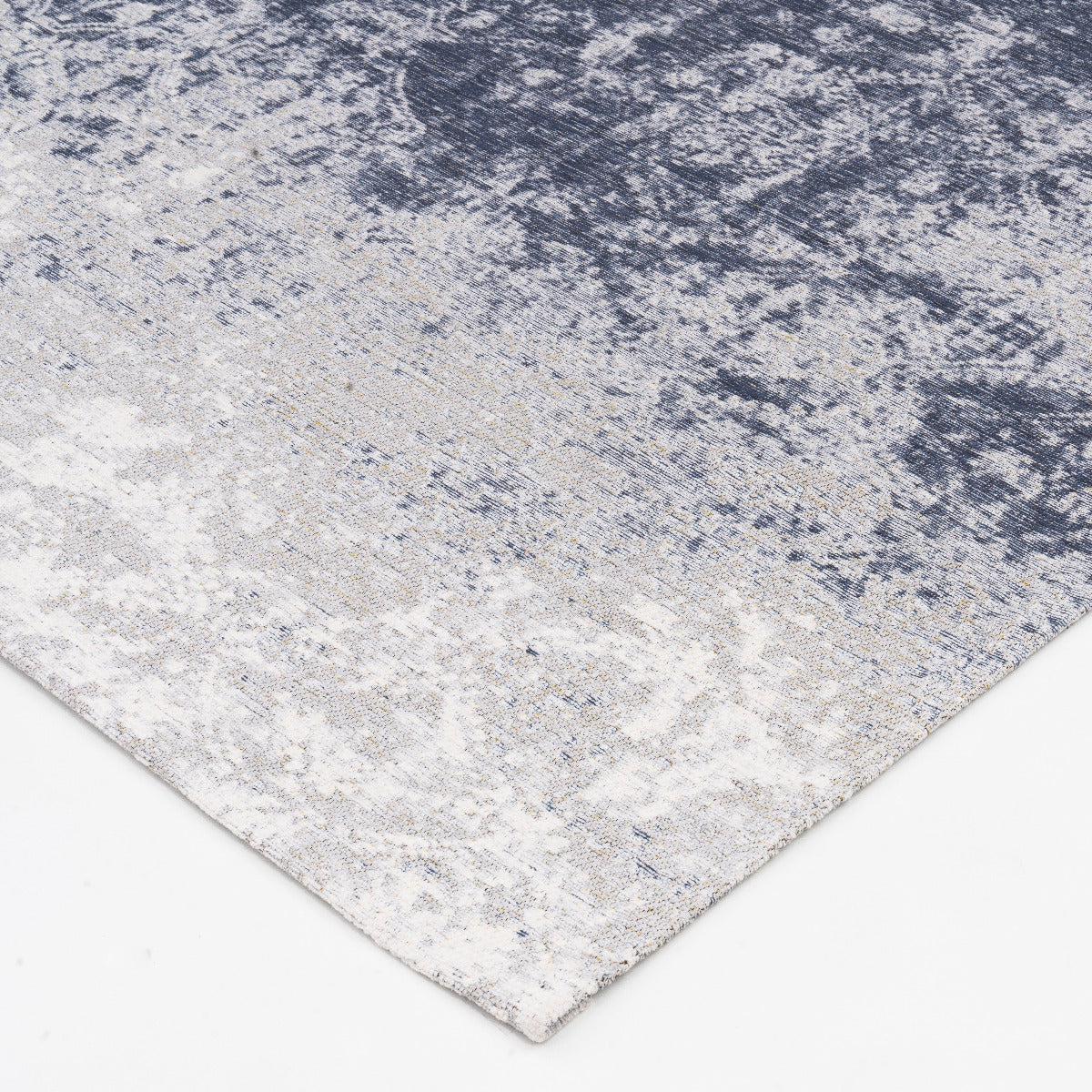Tapis bleu gris en polyester - Ravenna - photo 1
