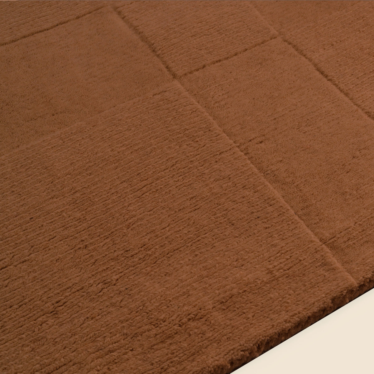 Tapis brun en laine - Onda - photo 1