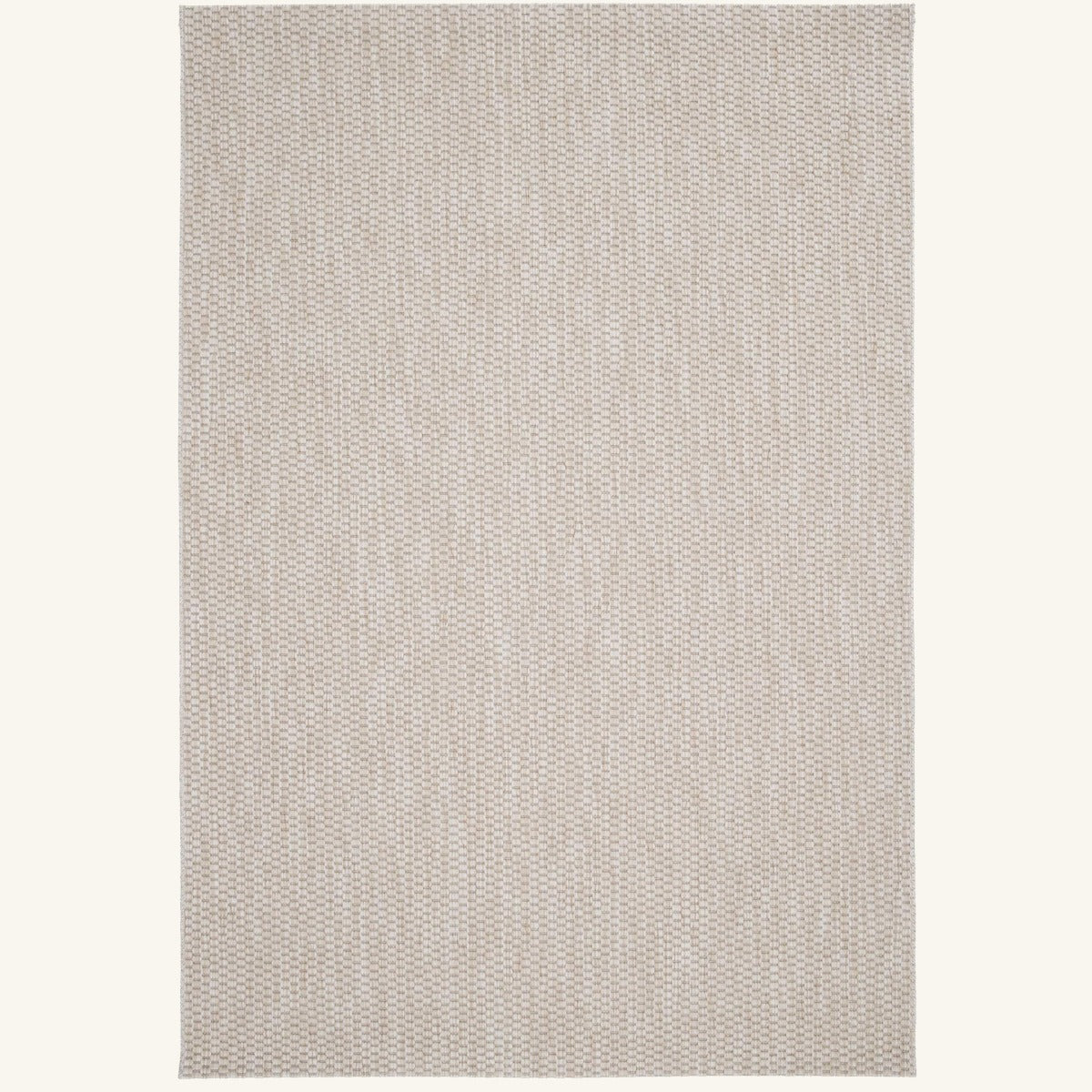 Tapis d’extérieur beige facile d’entretien - Genoa - fond #F9F6F0 détouré