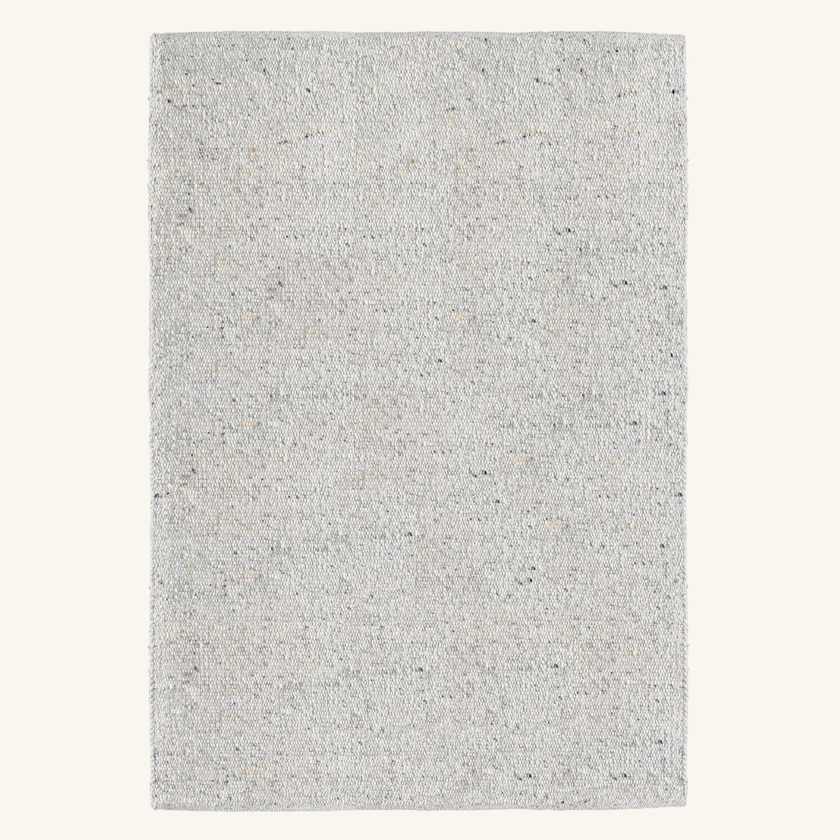 Tapis de salon en laine grise - Velluto