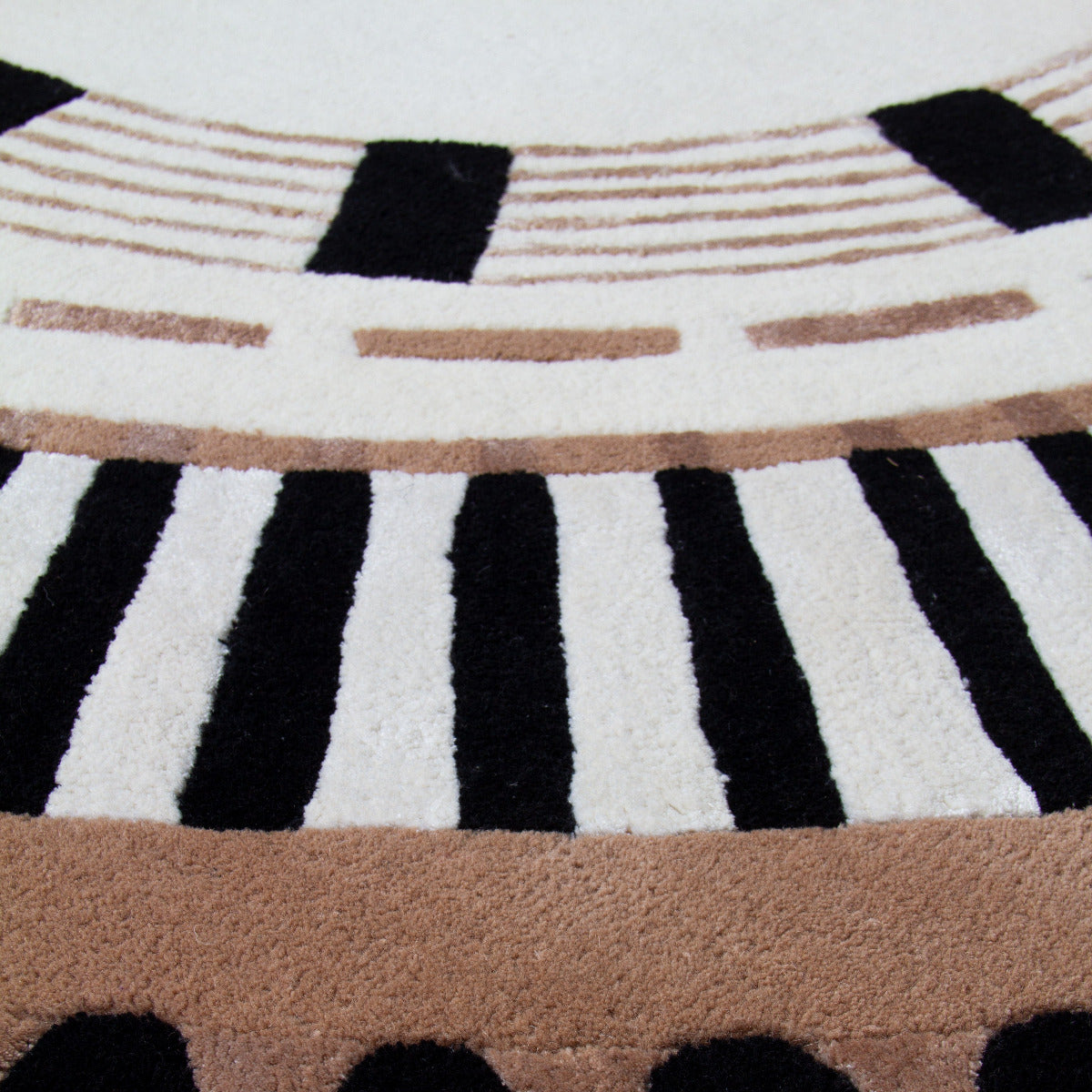 Tapis ivoire en laine et viscose - Capua - photo 1