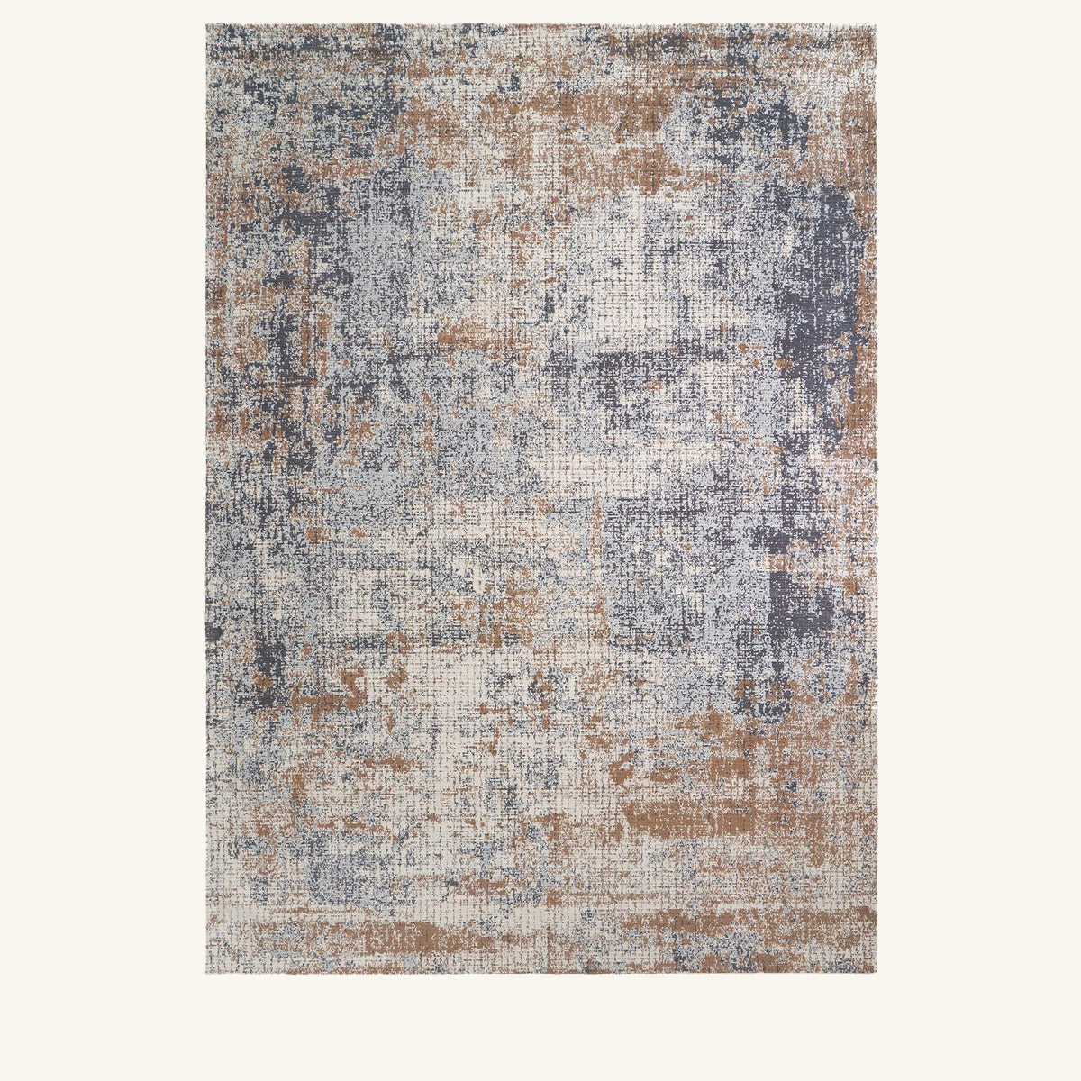 Tapis lavable de salon beige - Siracusa - fond #F9F6F0 détouré