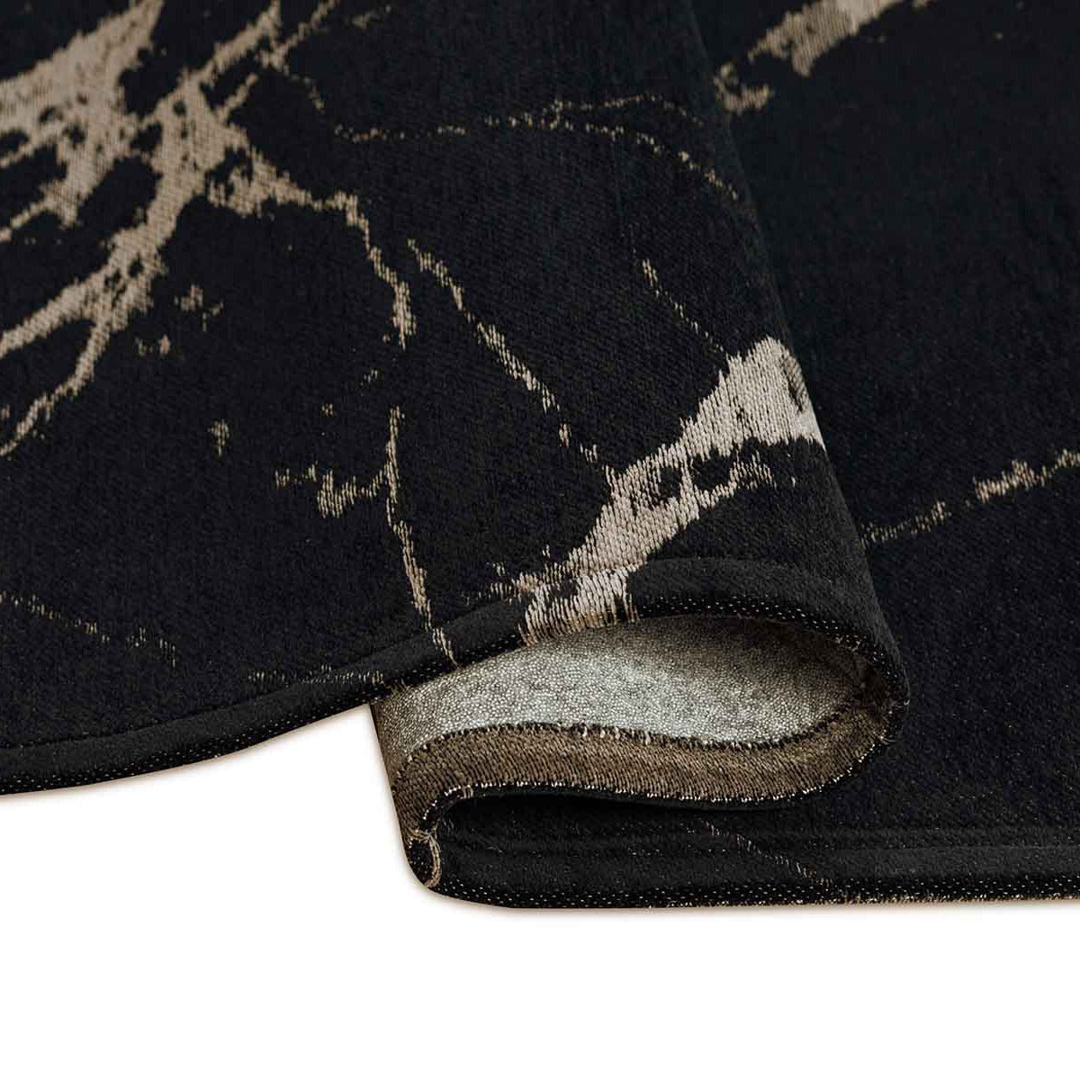 Tapis noir en polyester - Cortona - photo 2