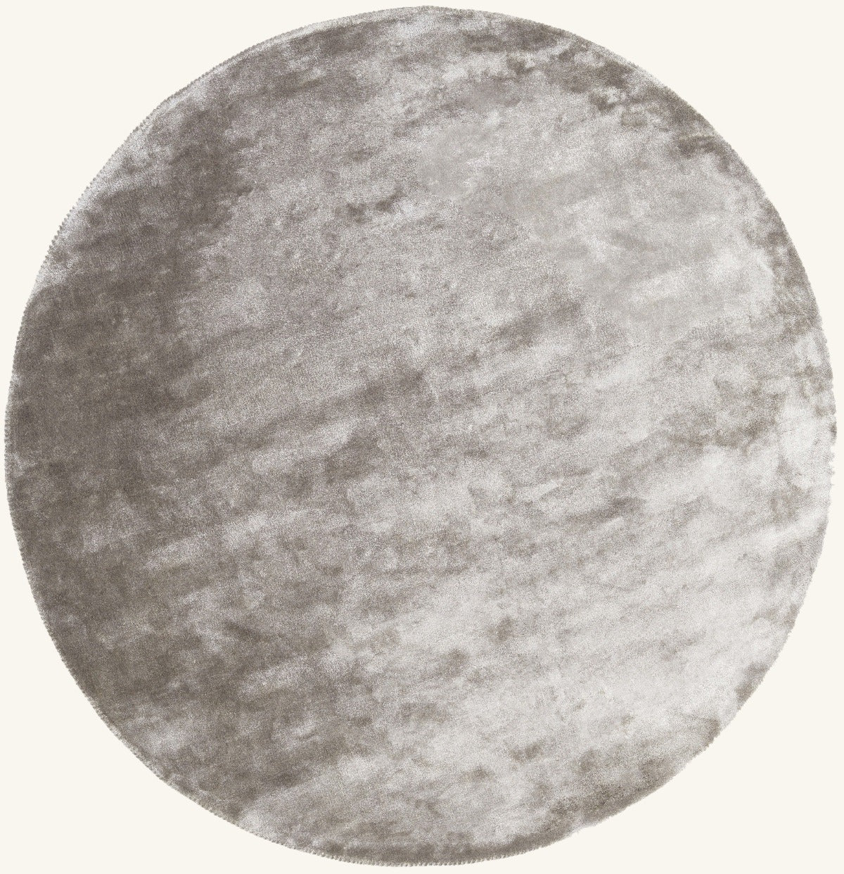 Tapis rond design naturel - Avellino - fond #F9F6F0 détouré