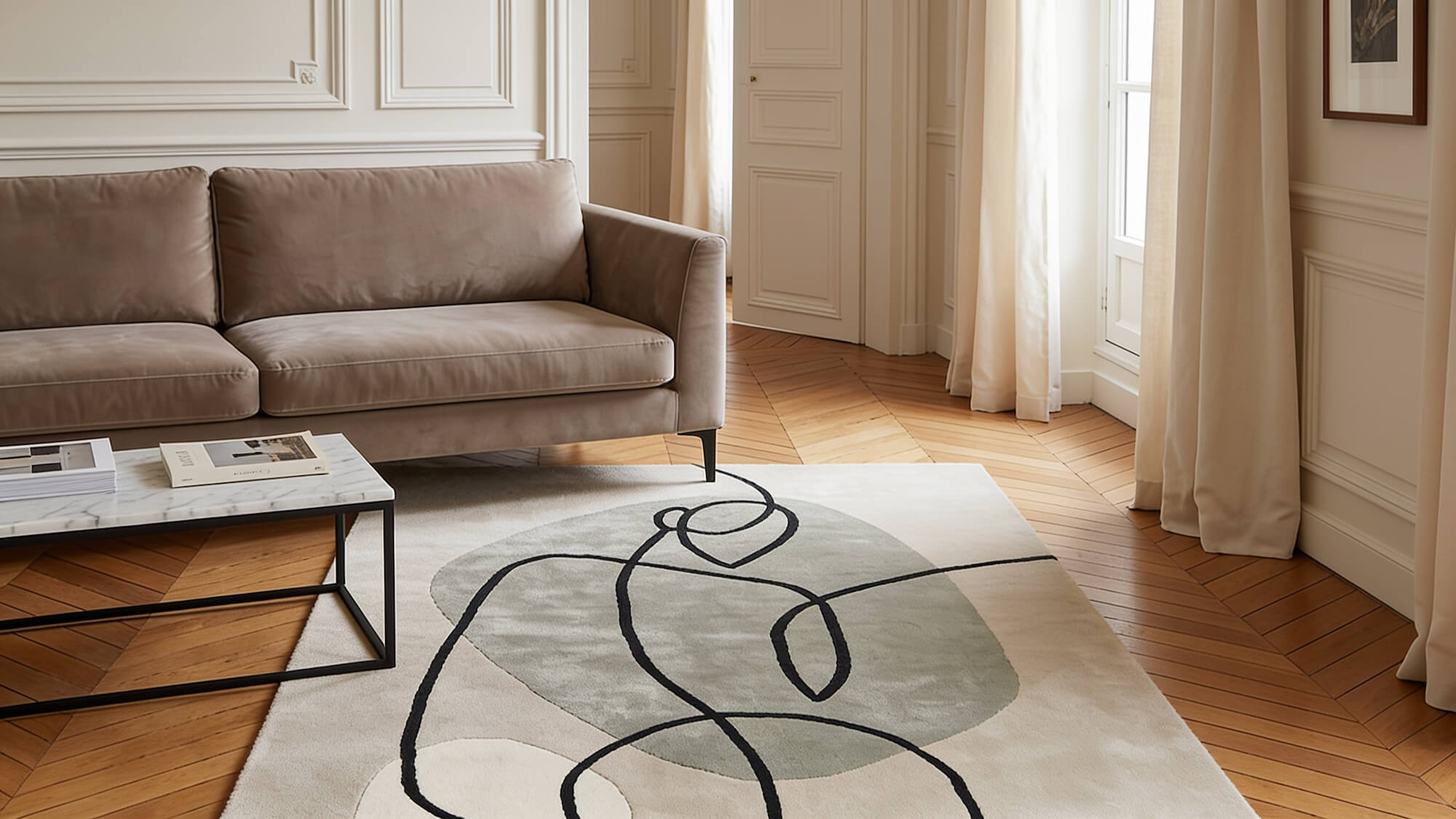 Quelle taille de tapis sous une table à manger ?