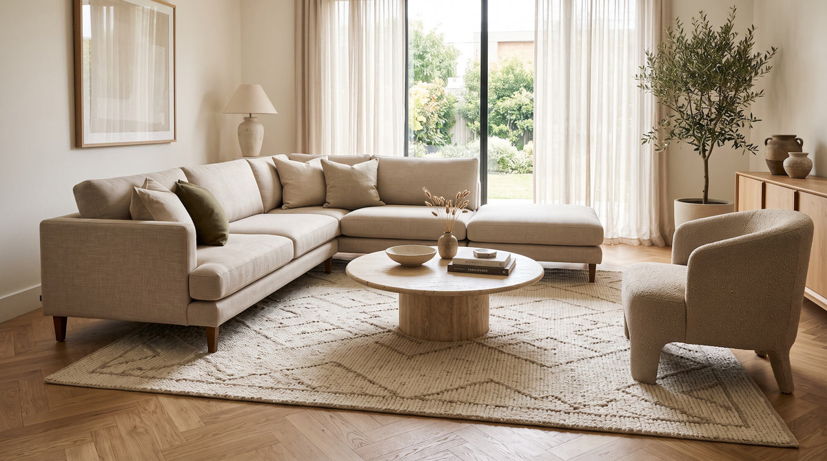 Quel tapis choisir avec un canapé d’angle ?