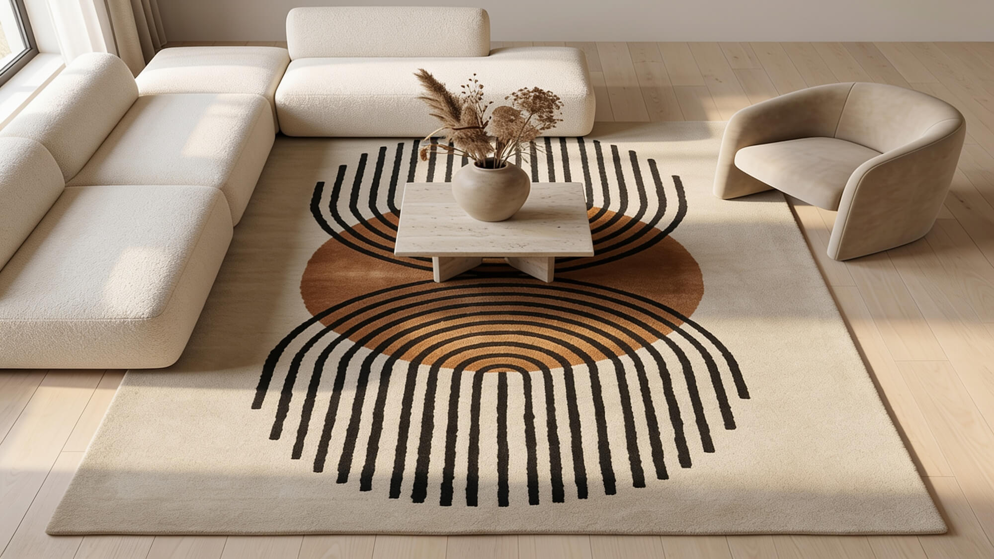 Tapis beige ou tapis ivoire : comment choisir une teinte claire ?