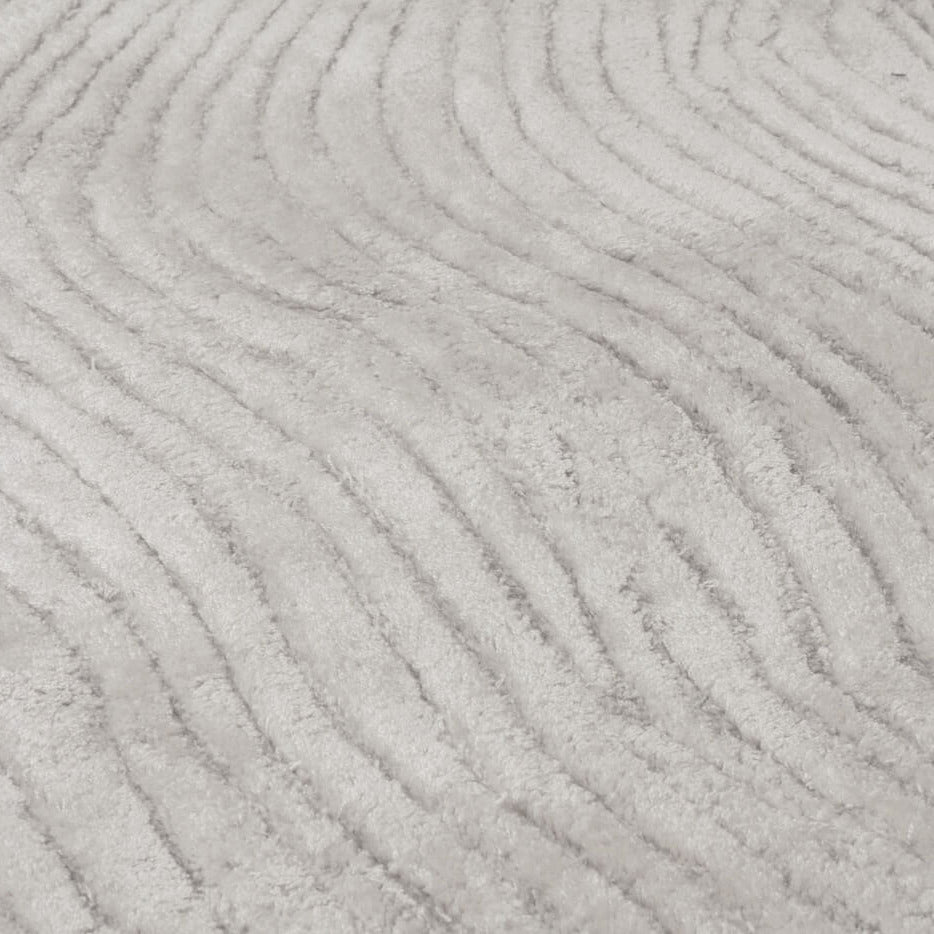 Tapis design en viscose beige - Giulia