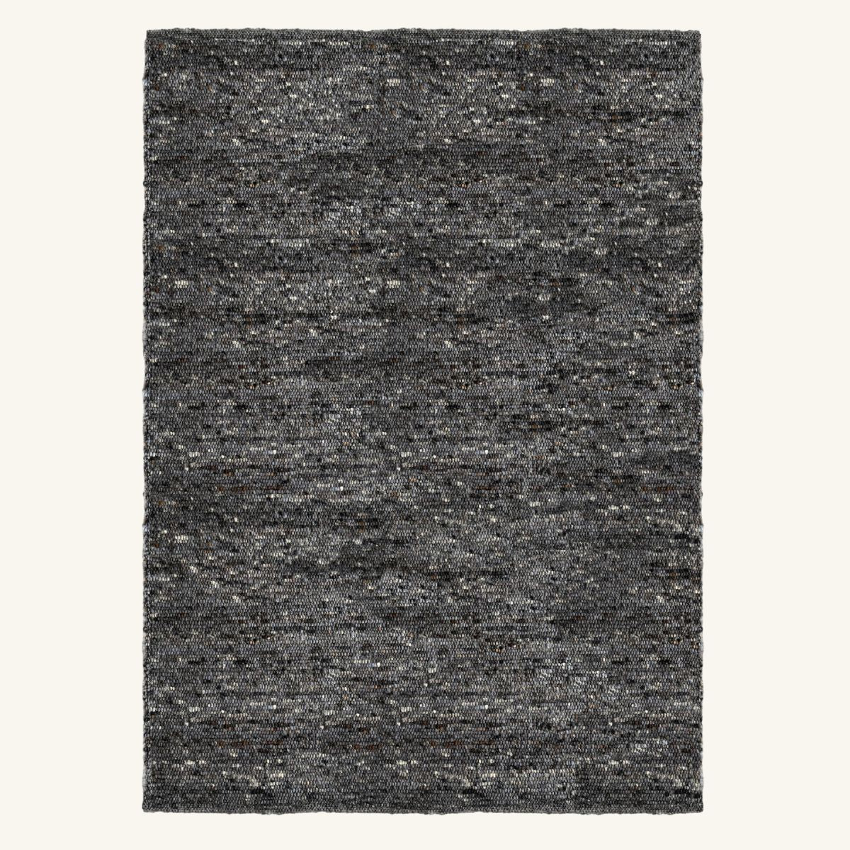 Tapis de salon en laine anthracite - Assisi