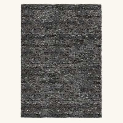 Tapis de salon en laine anthracite - Assisi