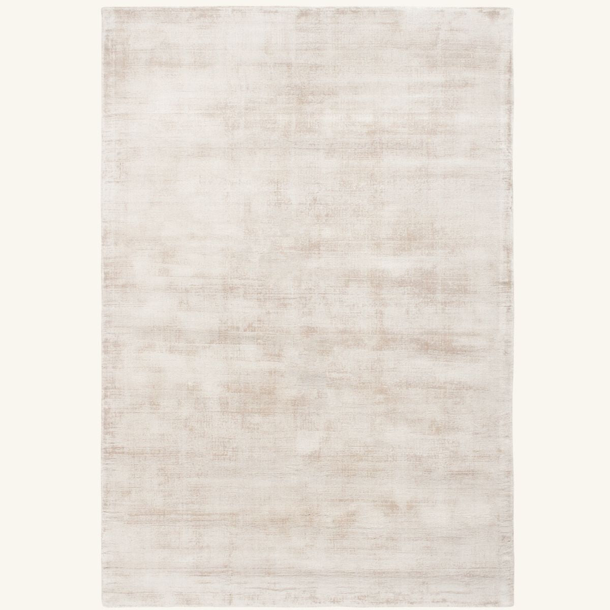 Tapis design en viscose argenté - Perugia