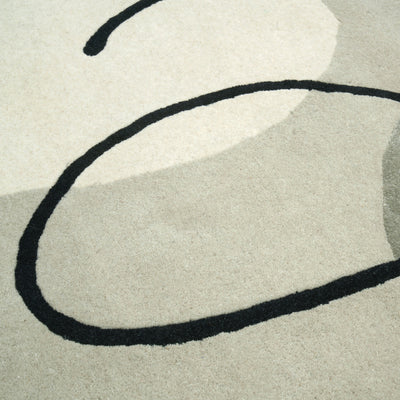 Tapis beige en laine et viscose - Parma - photo 3