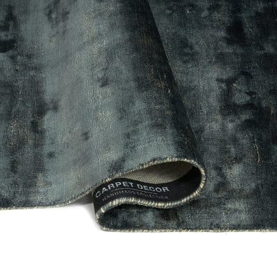 Tapis bleu en viscose - Agrigento - photo 3