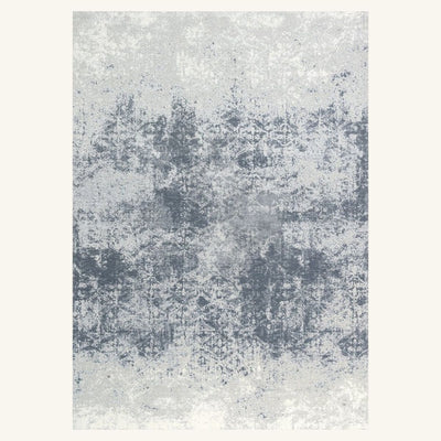 Tapis lavable de salon bleu gris - Ravenna