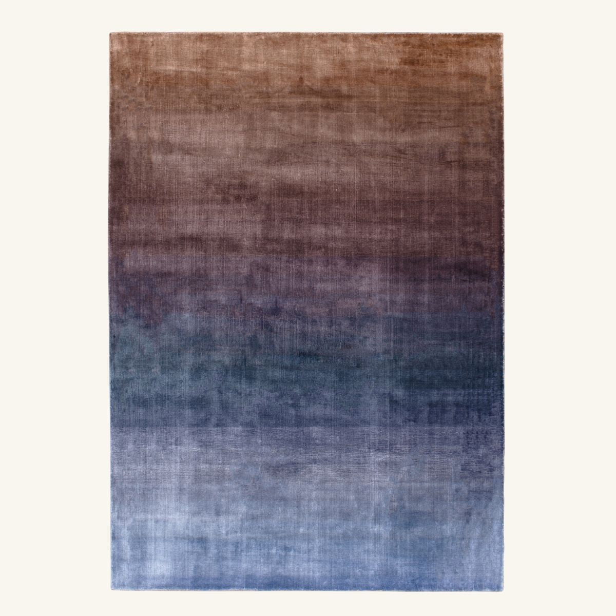 Tapis design en tencel cuivré - Ragusa