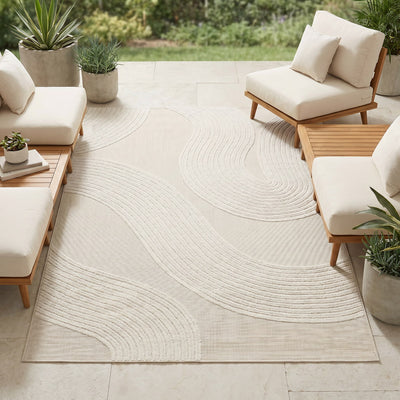Tapis d’extérieur naturel facile d’entretien - Alberobello - ambiance terrasse 2