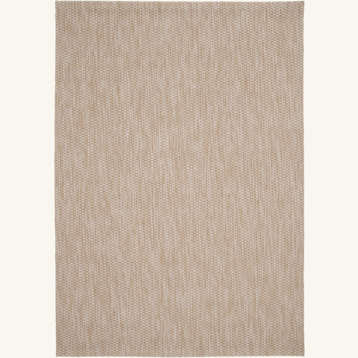Tapis d’extérieur naturel facile d’entretien - Empoli - fond #F9F6F0 détouré