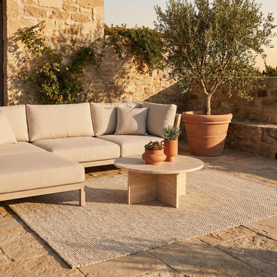 Tapis d’extérieur naturel facile d’entretien - Empoli - ambiance terrasse 1