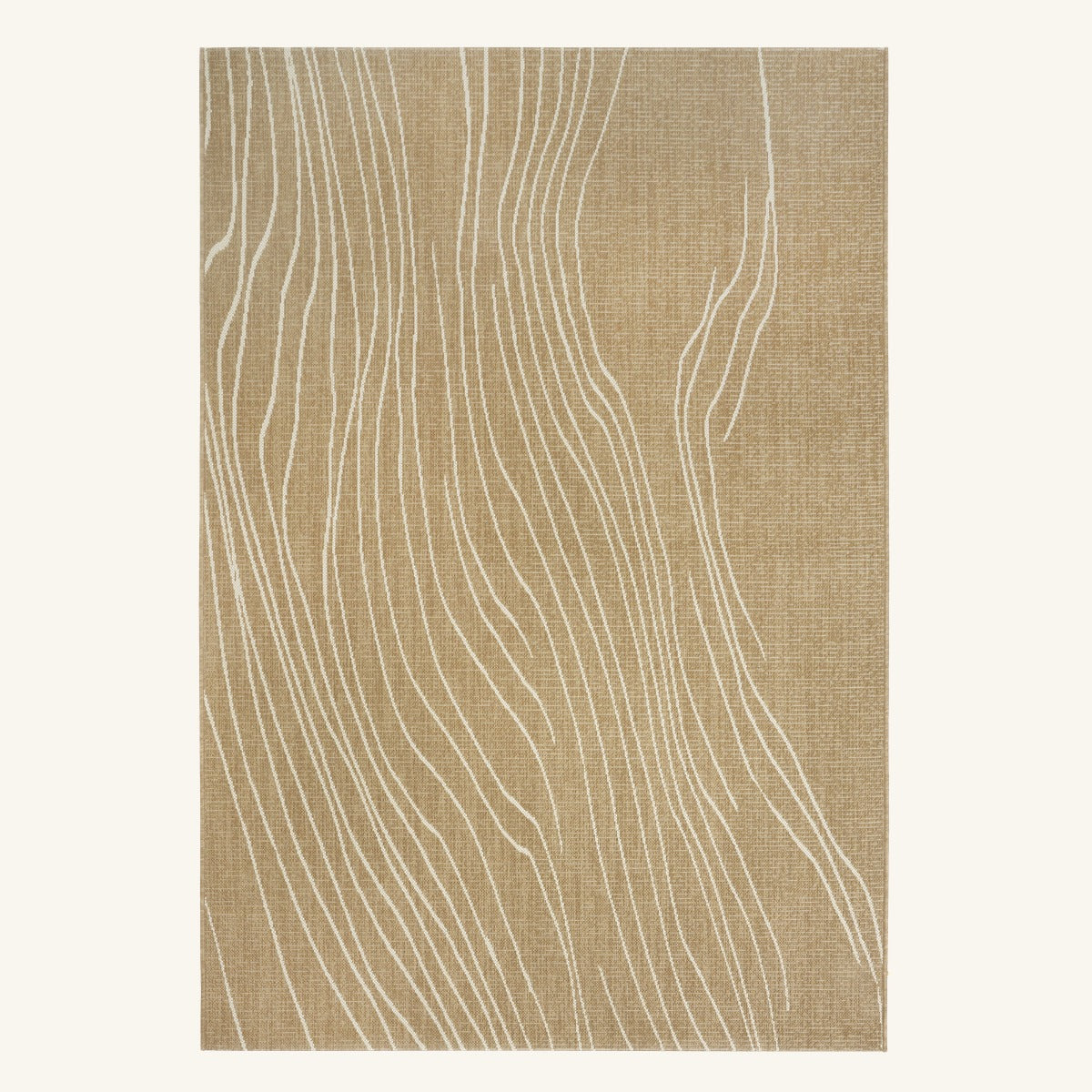 Tapis d’extérieur naturel facile d’entretien - Imperia - fond #F9F6F0 détouré