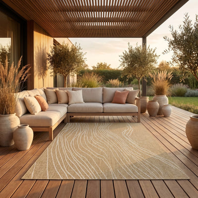 Tapis d’extérieur naturel facile d’entretien - Imperia - ambiance terrasse 3