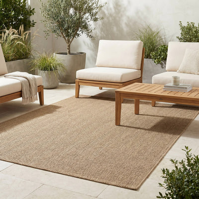 Tapis d’extérieur naturel facile d’entretien - Milano - ambiance terrasse 2