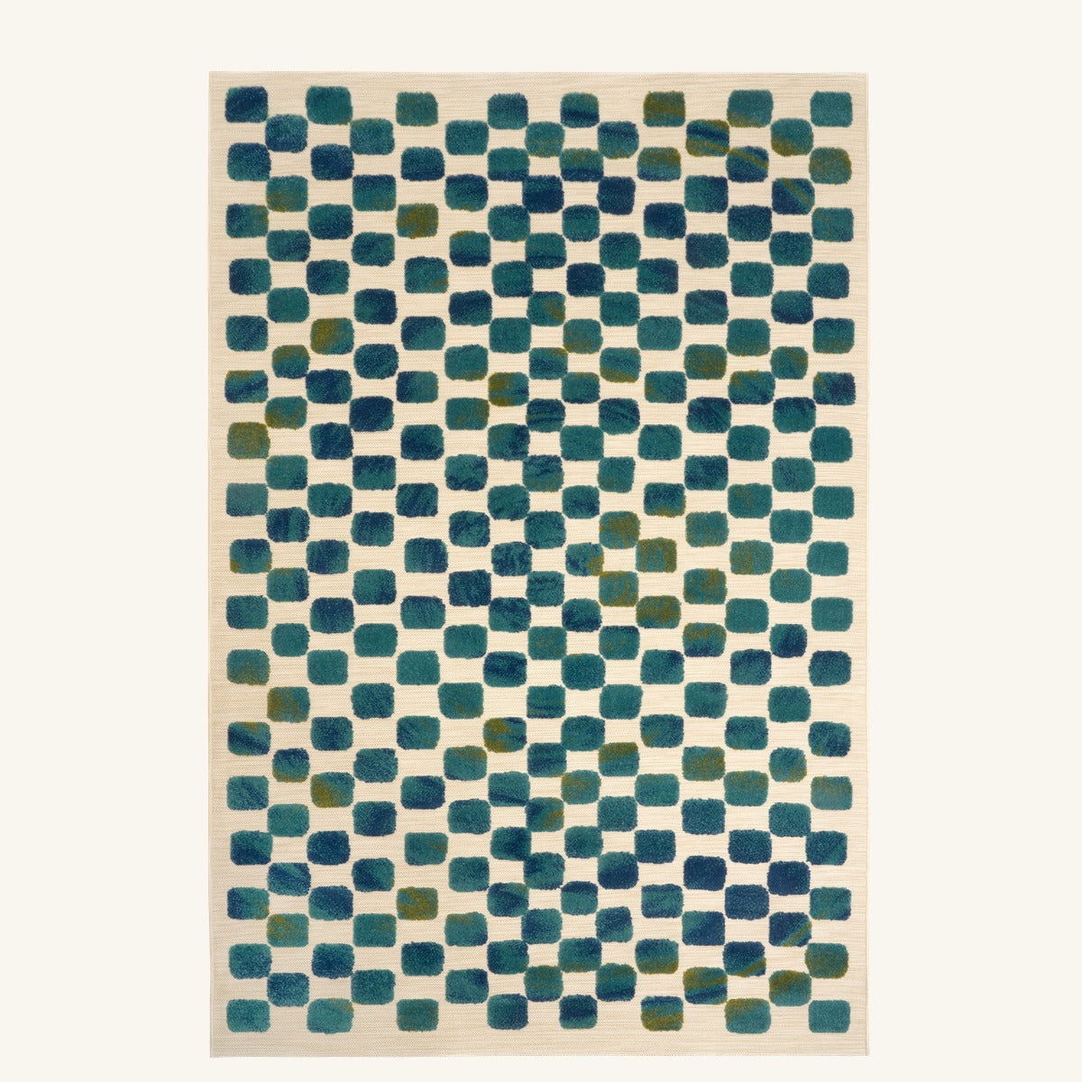 Tapis d’extérieur naturel facile d’entretien - Nobile - fond #F9F6F0 détouré
