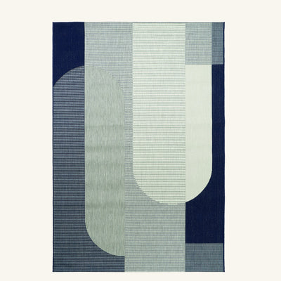 Tapis d’extérieur naturel facile d’entretien - Nuvola - fond #F9F6F0 détouré