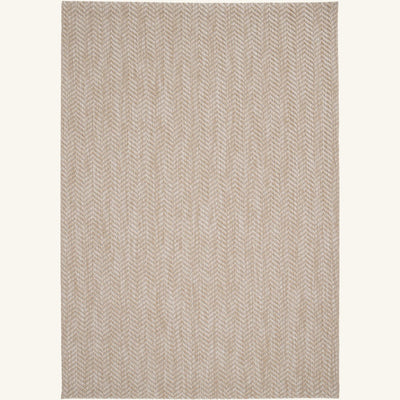 Tapis d’extérieur naturel facile d’entretien - Otranto - fond #F9F6F0 détouré