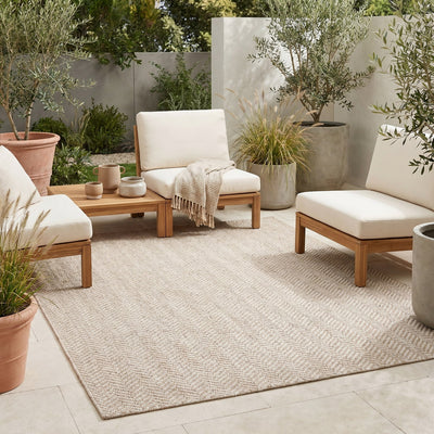 Tapis d’extérieur naturel facile d’entretien - Otranto - ambiance terrasse 2