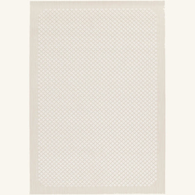 Tapis d’extérieur naturel facile d’entretien - Padova - fond #F9F6F0 détouré