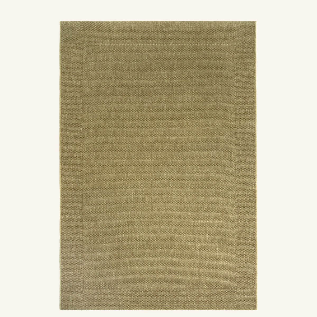 Tapis d’extérieur taupe facile d’entretien - Elena - fond #F9F6F0 détouré