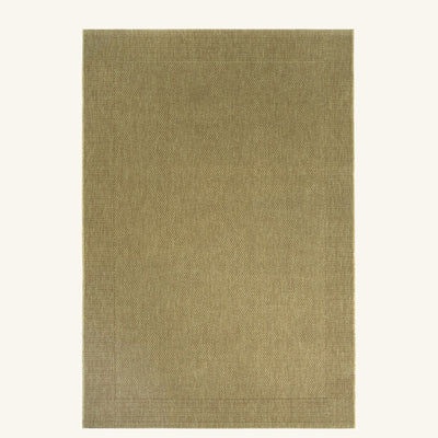 Tapis d’extérieur taupe facile d’entretien - Elena - fond #F9F6F0 détouré