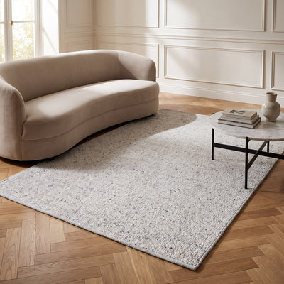 Tapis de salon en laine gris - Velluto - ambiance salon 3