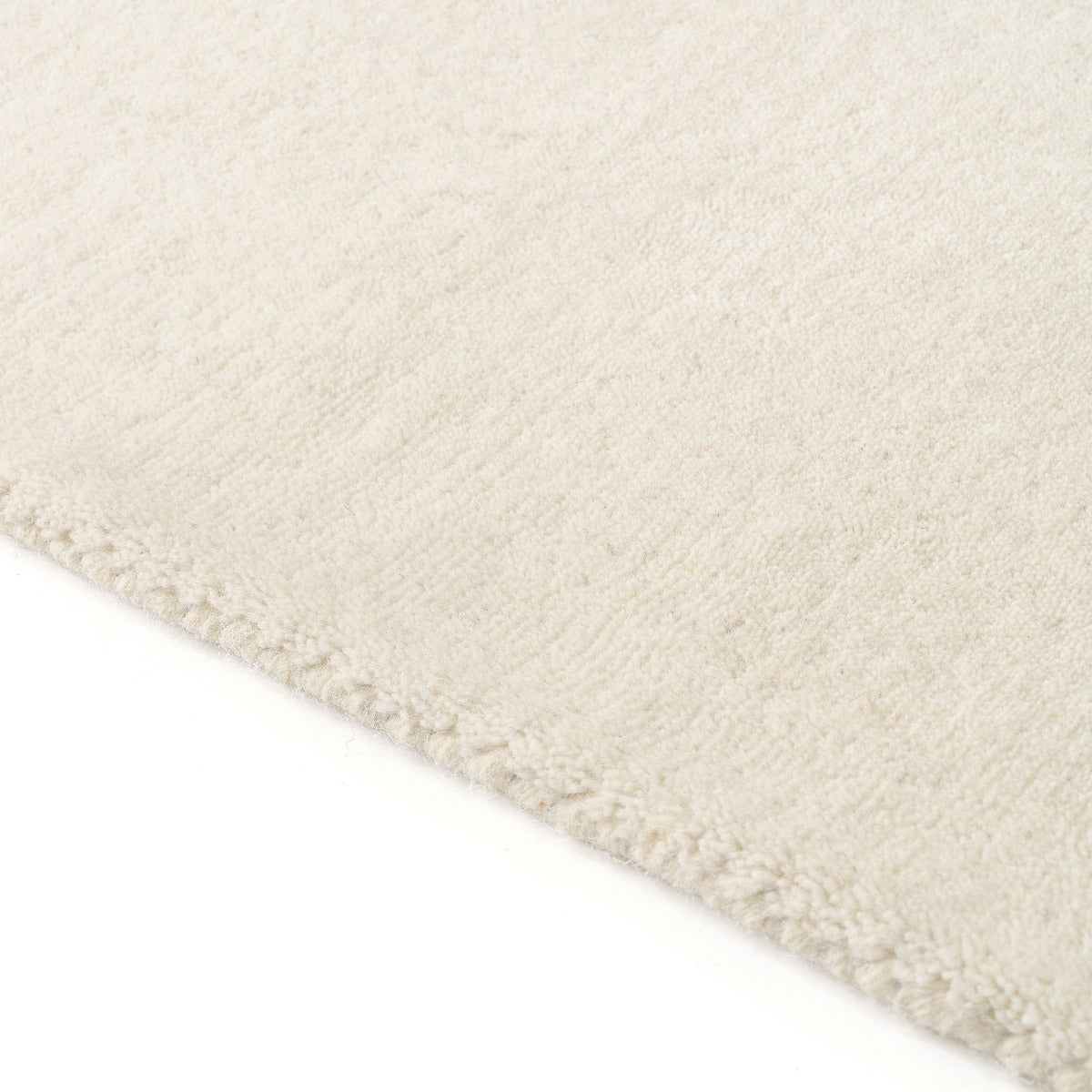 Tapis de salon en laine ivoire - Rimini - détail du tapis