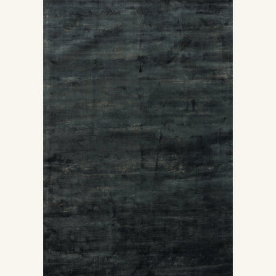 Tapis design en viscose bleu - Agrigento - fond #F9F6F0 détouré