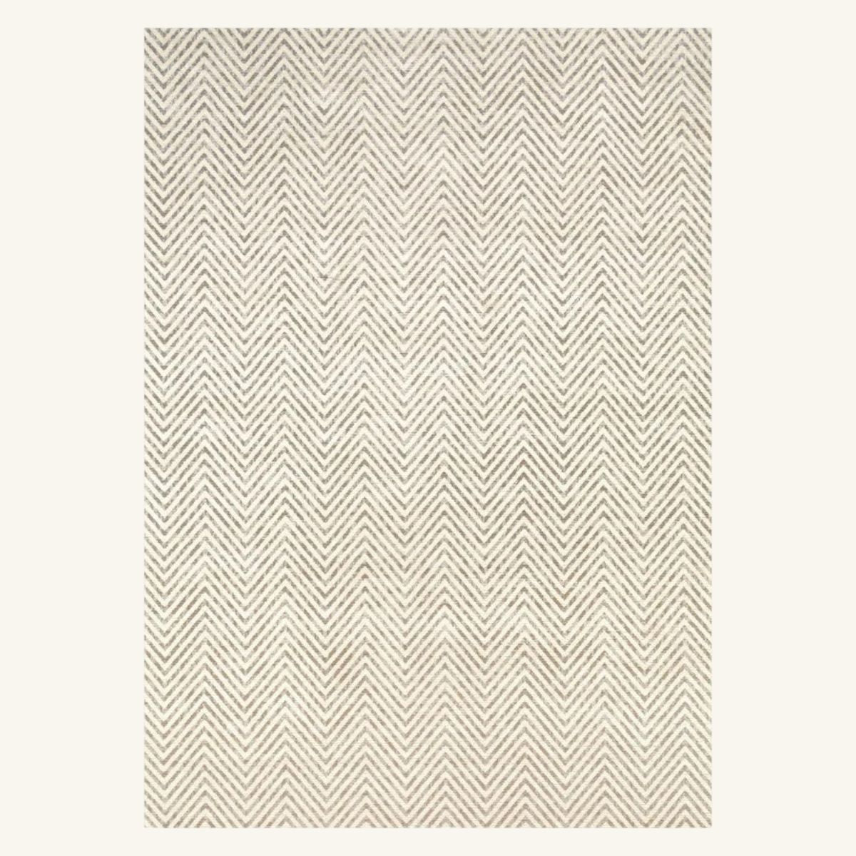 Tapis lavable de salon froid beige - Fiamma