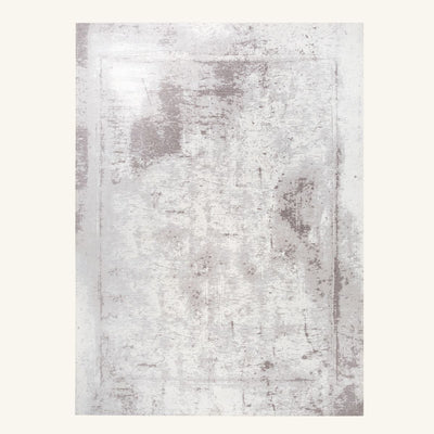 Tapis lavable de salon gris - Chiara