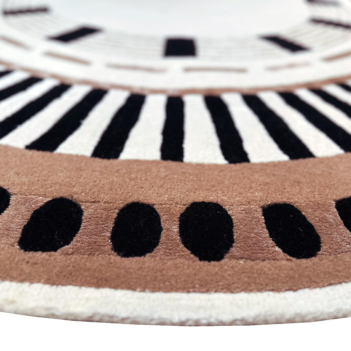 Tapis ivoire en laine et viscose - Capua - photo 2