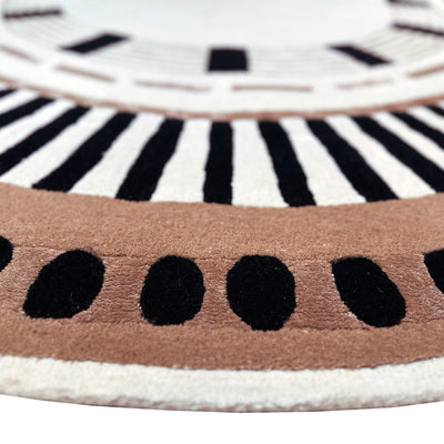 Tapis ivoire en laine et viscose - Capua - photo 2