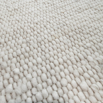 Tapis ivoire en laine - Serena - photo 1