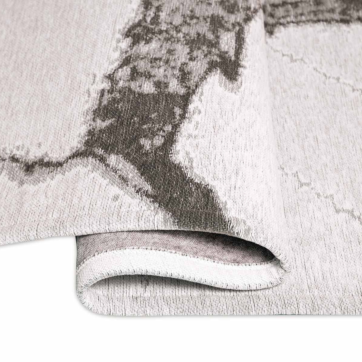 Tapis ivoire en polyester - Arezzo - photo 2