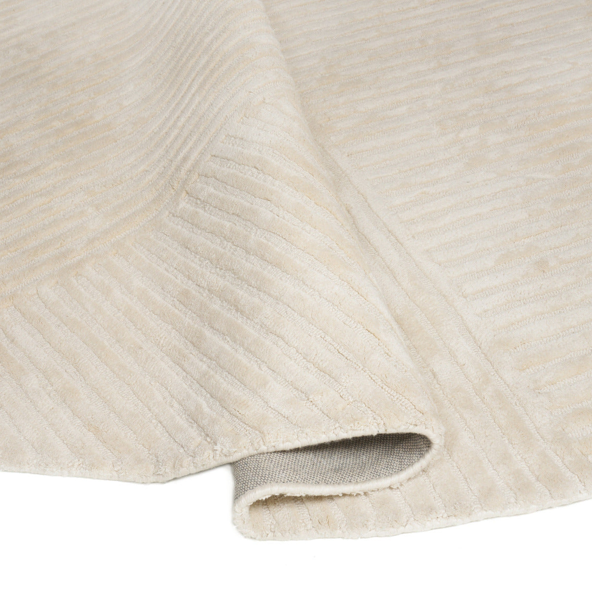 Tapis ivoire en viscose - Fermo - photo 3
