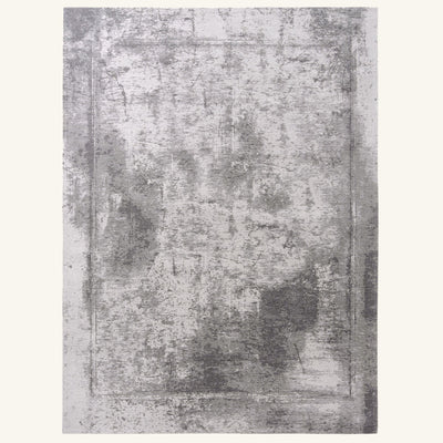 Tapis lavable de salon anthracite - Verona - fond #F9F6F0 détouré