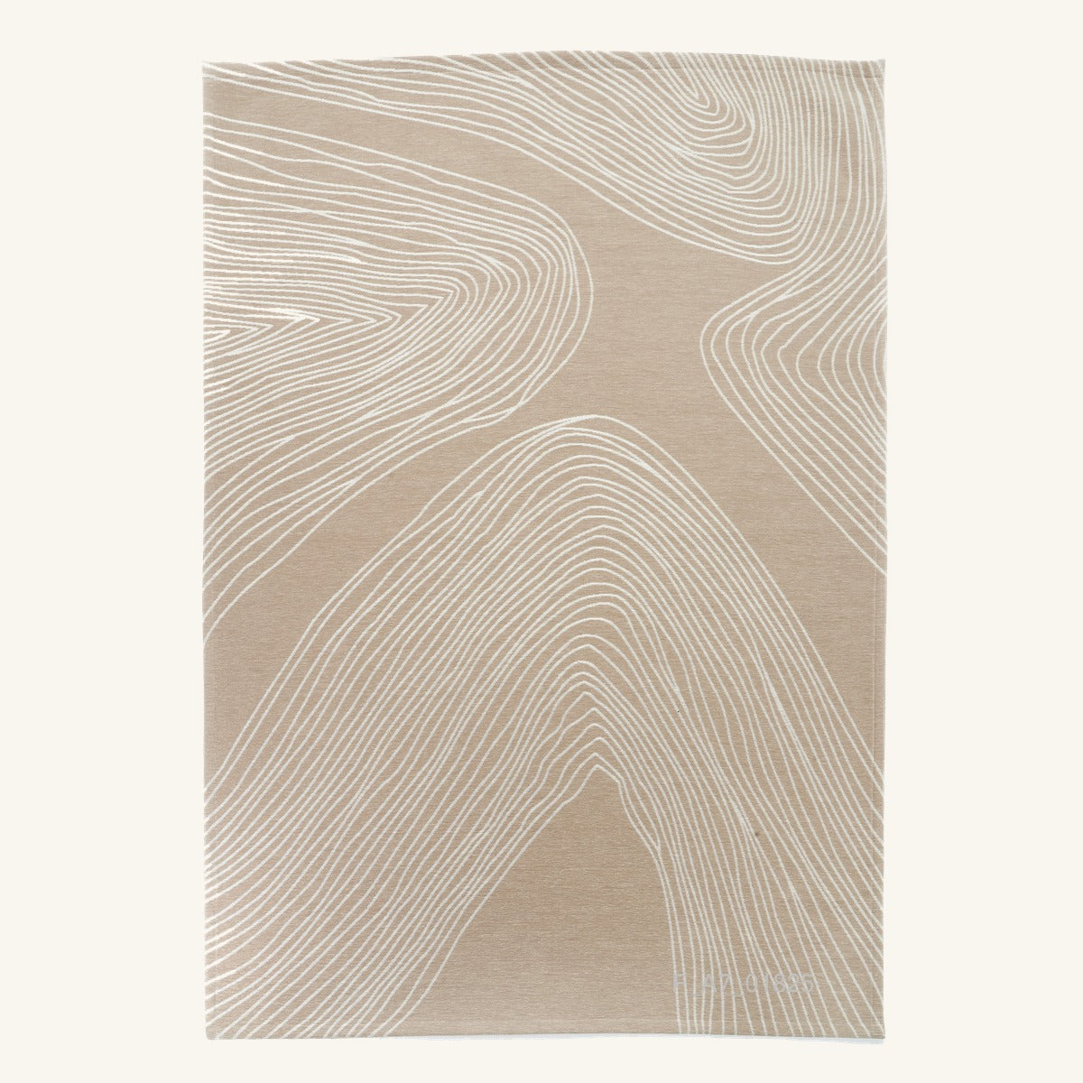 Tapis lavable de salon beige - Napoli - fond #F9F6F0 détouré