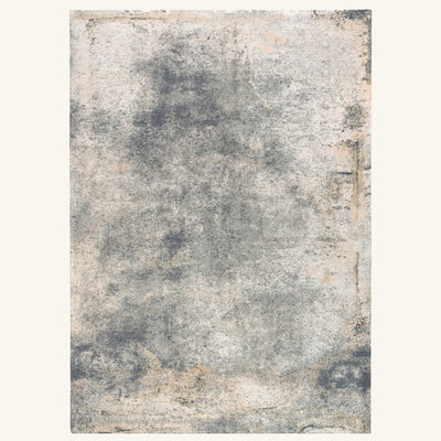 Tapis lavable de salon gris - Ariella - fond #F9F6F0 détouré