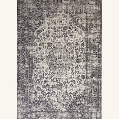 Tapis lavable de salon naturel - Cesena - fond #F9F6F0 détouré