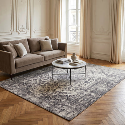 Tapis lavable de salon naturel - Cesena - ambiance salon 3