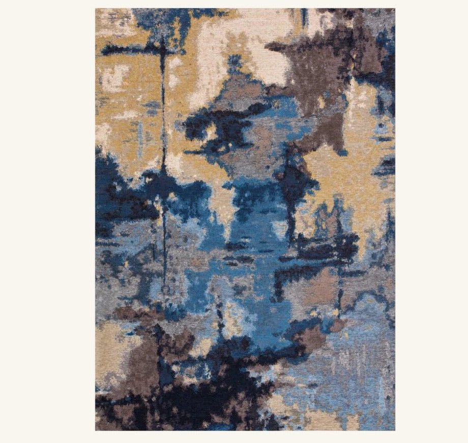 Tapis lavable de salon naturel - Seta - fond #F9F6F0 détouré