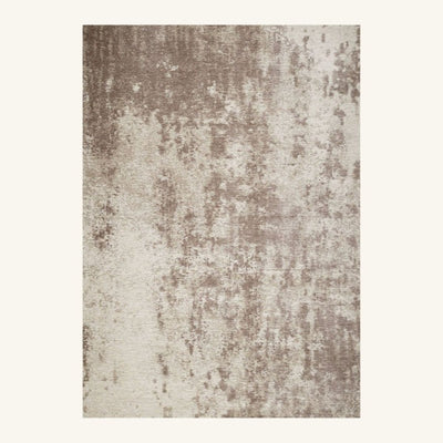 Tapis lavable de salon taupe - Marmo